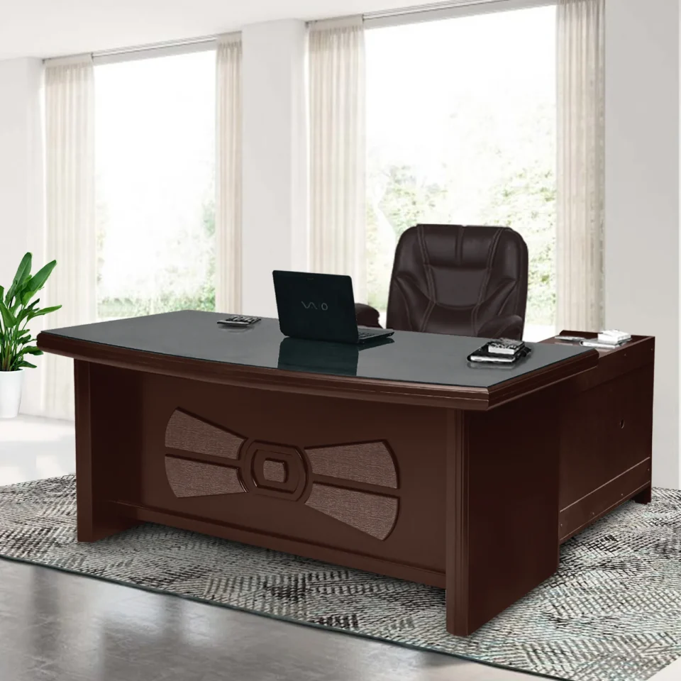 Premium Solid Wood Office Workstation Desk